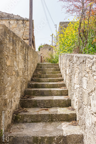 Traditional Stone Streets of Lofou Village, Cyprus