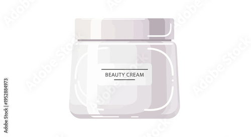 Cosmetic Cream Jar - Beauty Product Packaging Design