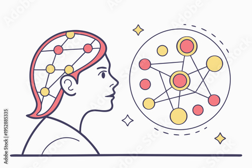 A person with a brain network
