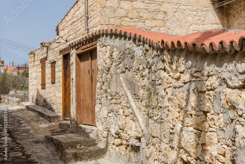 Traditional Stone Village Streets of Lofou, Cyprus