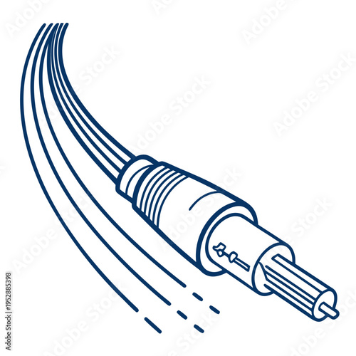 Audio cable with rca connector