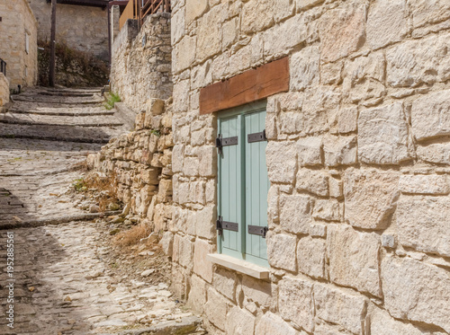 Traditional Stone Village Streets of Lofou, Cyprus