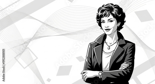 Businesswoman in a Blazer Portrait.