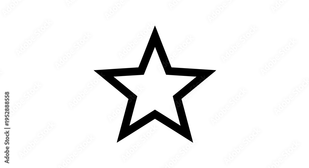 Fototapeta premium Black star symbol