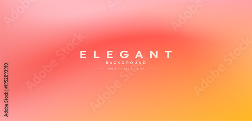 Blurred color gradient background, abstract orange peach grain gradation texture, vector soft yellow texture blur abstract background