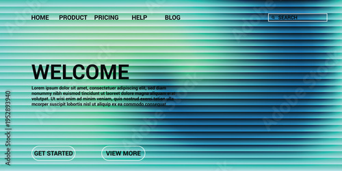 Abstract Web Landing Page Template Design