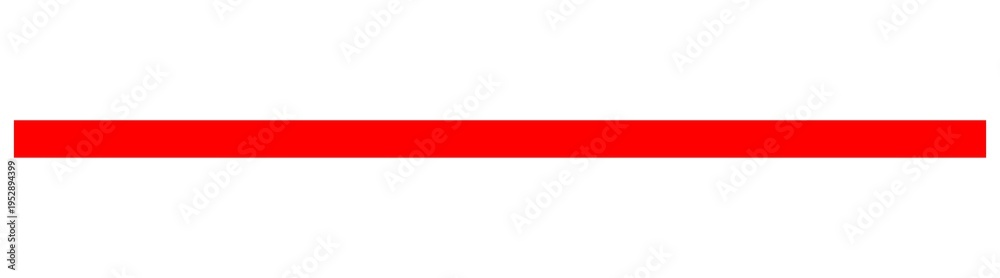 Obraz premium Simple red horizontal line stripe isolated