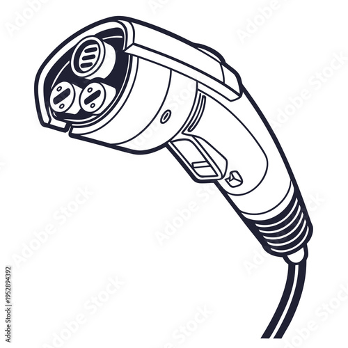 Electric car charging plug