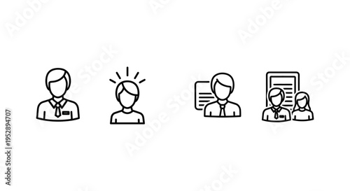 Remote login and sign-in icons - user access and authentication symbols with sign in