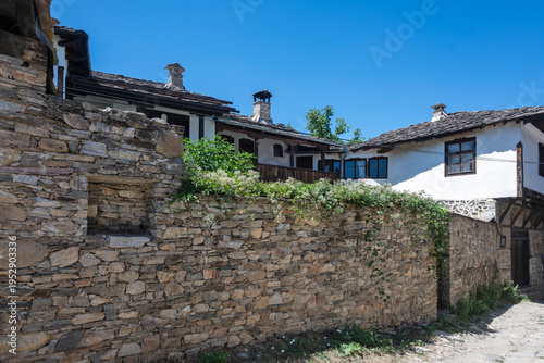 Bild auf Leinwand Summer view of Village of Dolen, Bulgaria