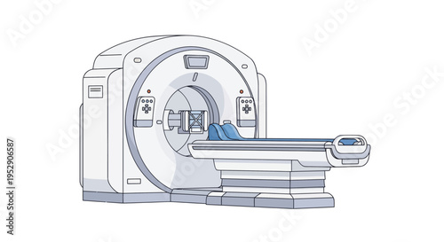Modern MRI Scanner Machine for Medical Diagnosis and Imaging