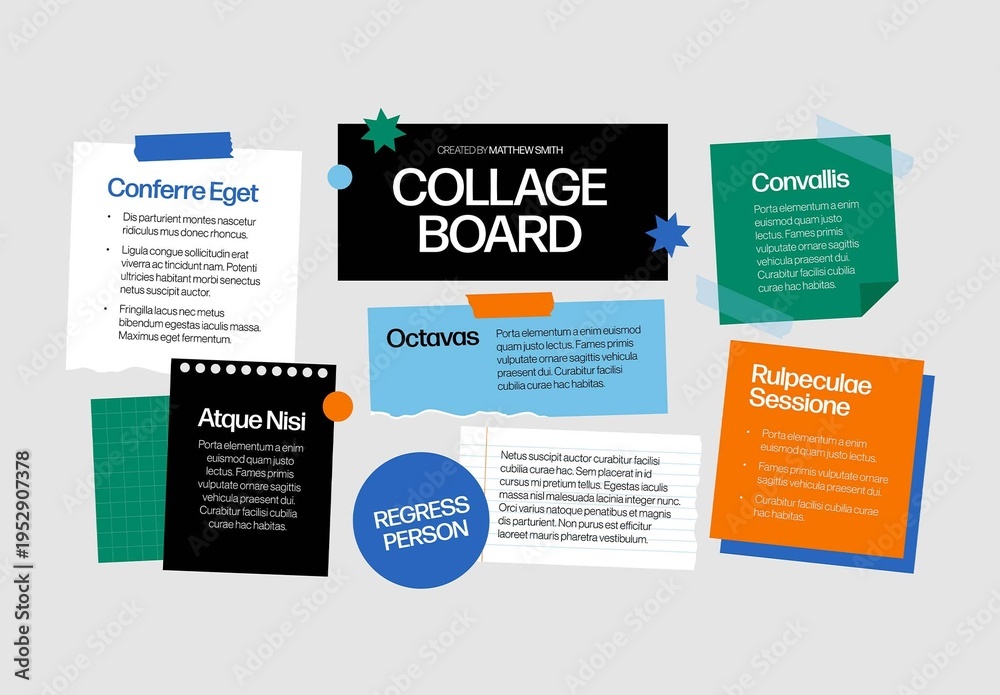 Infographic Collage Examples Collage Infographic Template Stock Template | Adobe Stock
