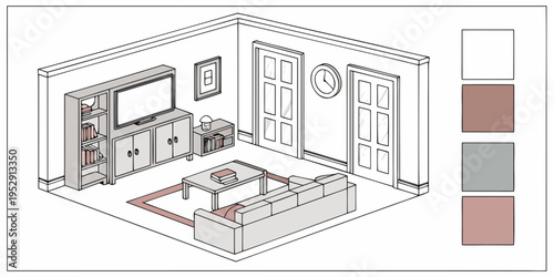 A cozy bedroom with a large bed, a desk, and a comfortable seating area.