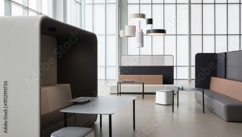 Modern Office Breakout Area with Modular Seating