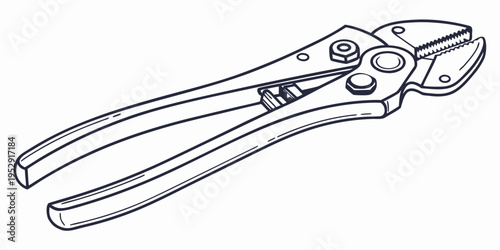 A pair of pliers with a serrated jaw and a wire cutter on the side.