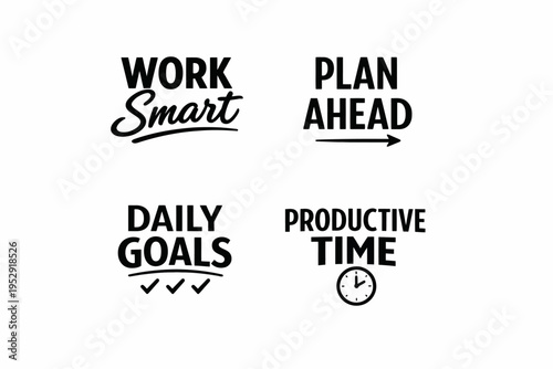 Motivational quotes on productivity and planning for success