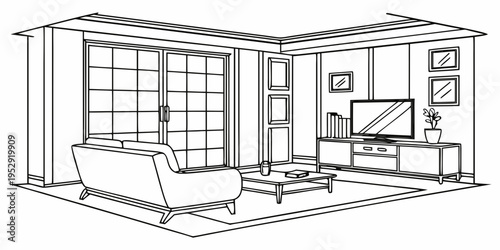 A modern living room with a cozy fireplace and comfortable seating arrangement