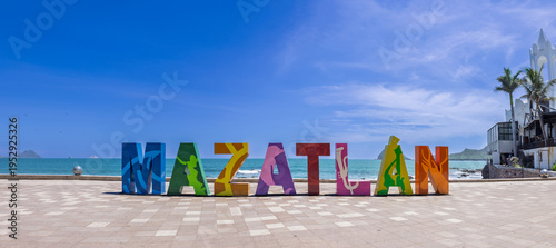 фотографія Big Mazatlan Letters at the entrance to Golden Zone (Zona Dorada), a famous tour