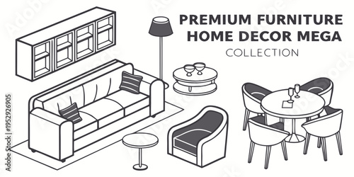 A cozy living room with a vintage style and a premium furniture collection