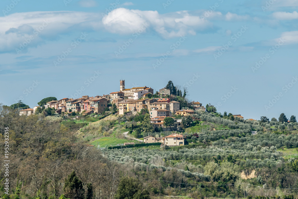 Obraz premium Morrona is a hamlet of the Italian municipality of Terricciola, in the province of Pisa, in Tuscany, Italy
