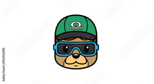 Cartoon suitcase character with passport and globe travel concept