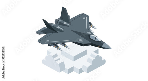Gray Military Fighter Jet Aircraft.