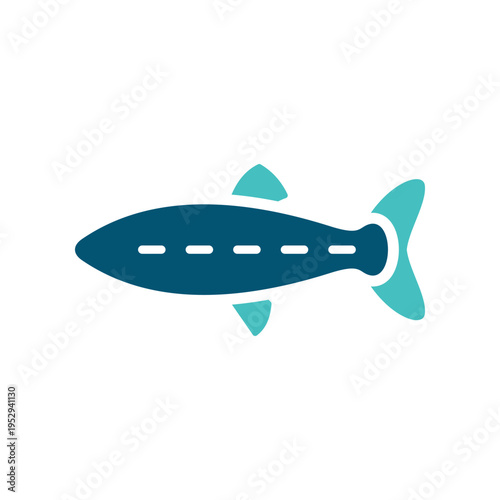 Alaska Salmon Fish Wildlife Symbol