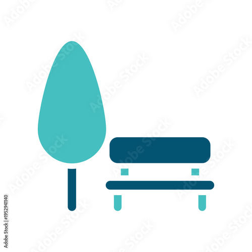 Alaska Park Bench Tree Symbol