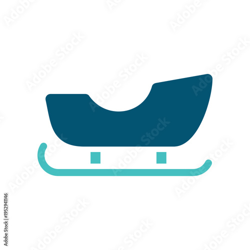 Alaska Winter Sled Travel Symbol