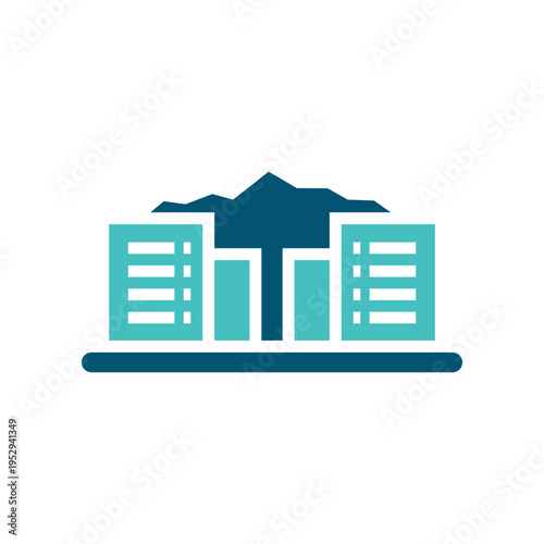 Juneau Alaska City Skyline Symbol