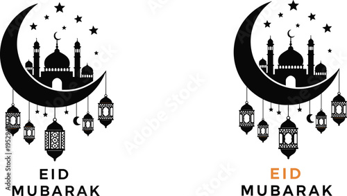 Collection of Fifteen Distinct Black Mosque Silhouettes Featuring Various Dome and Minaret Architectural Styles for Ramadan Kareem and Eid Mubarak Religious Festival Graphic Design Projects