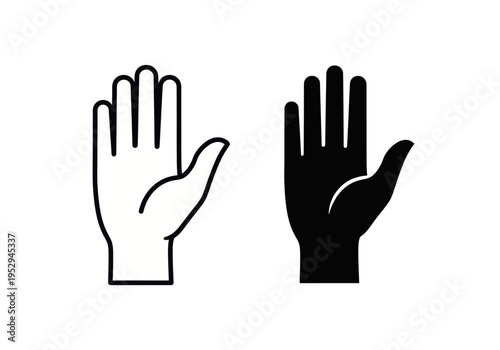 Two hands are shown in a gesture of refusal or rejection side by side.