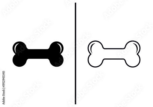 An illustration shows a black bone and an outlined bone side by side on a white background divided by a line.