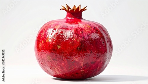 pomegranate isolated on white
