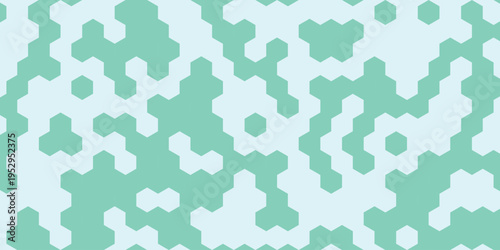 Mint green and white abstract pattern