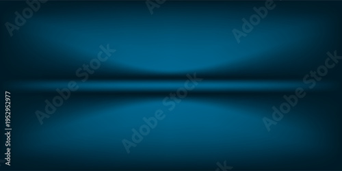 Abstract gradient podium background. blue empty 3d studio backdrop. modern