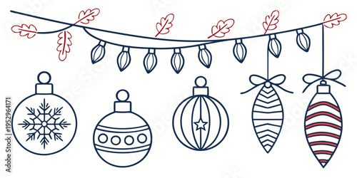 Christmas ornaments and decorations holiday festive