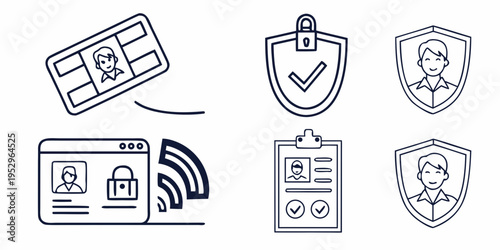Security and identity verification security identity verification shield lock check