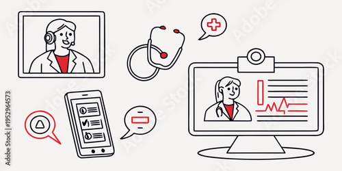 Telehealth and remote medical consultation remote consultation healthcare call