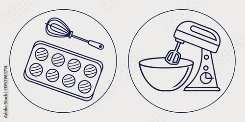 Baking tools and equipment whisk muffin tin