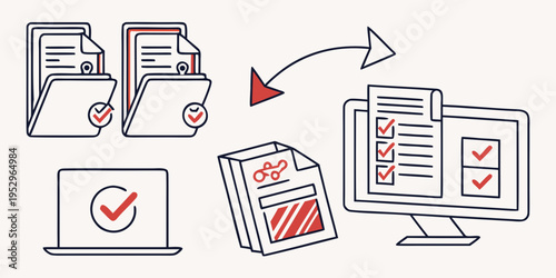 Line of document management and workflow process line document management business