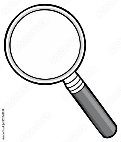 Magnifying Glass Search Tool Illustration Concept Investigation and Discovery