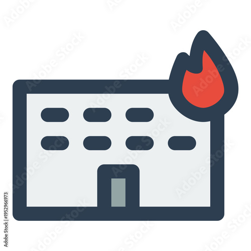 building fire icon