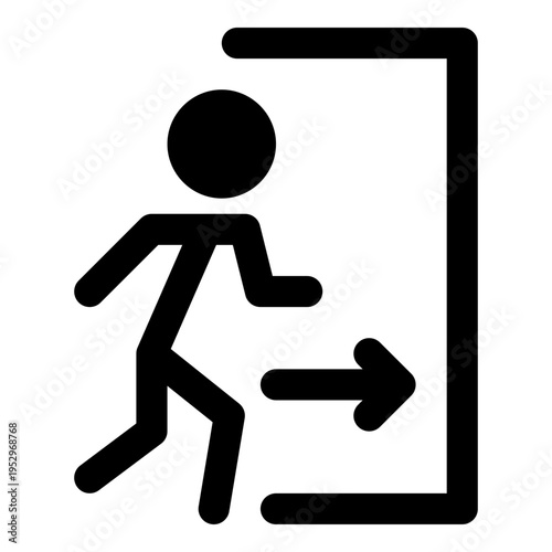 evacuation route icon