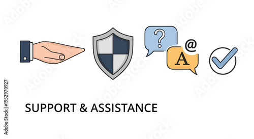 Shield Symbolizing Security and Protection with Checkmark and Question Mark.