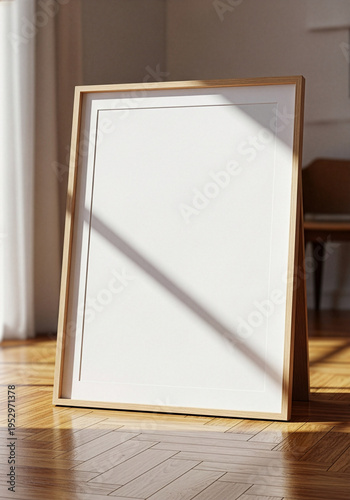 Blank Picture Frame Mockup in Modern Interior