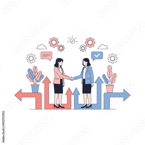 Collaboration and communication between professionals in a creative workspace environment