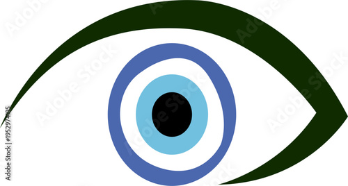 Evil eye vector image or clipart