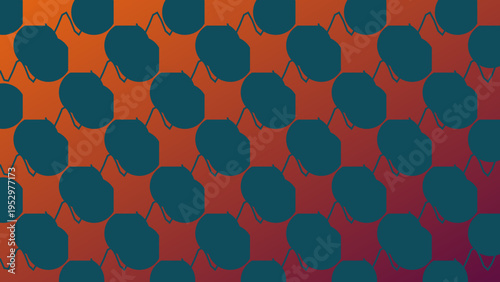 Abstract Gradient Hexagon Background
