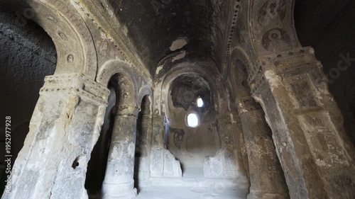 Wallpaper Mural Cinematic shot of historic cave churches at Selime Castle in Cappadocia, Turkey Torontodigital.ca